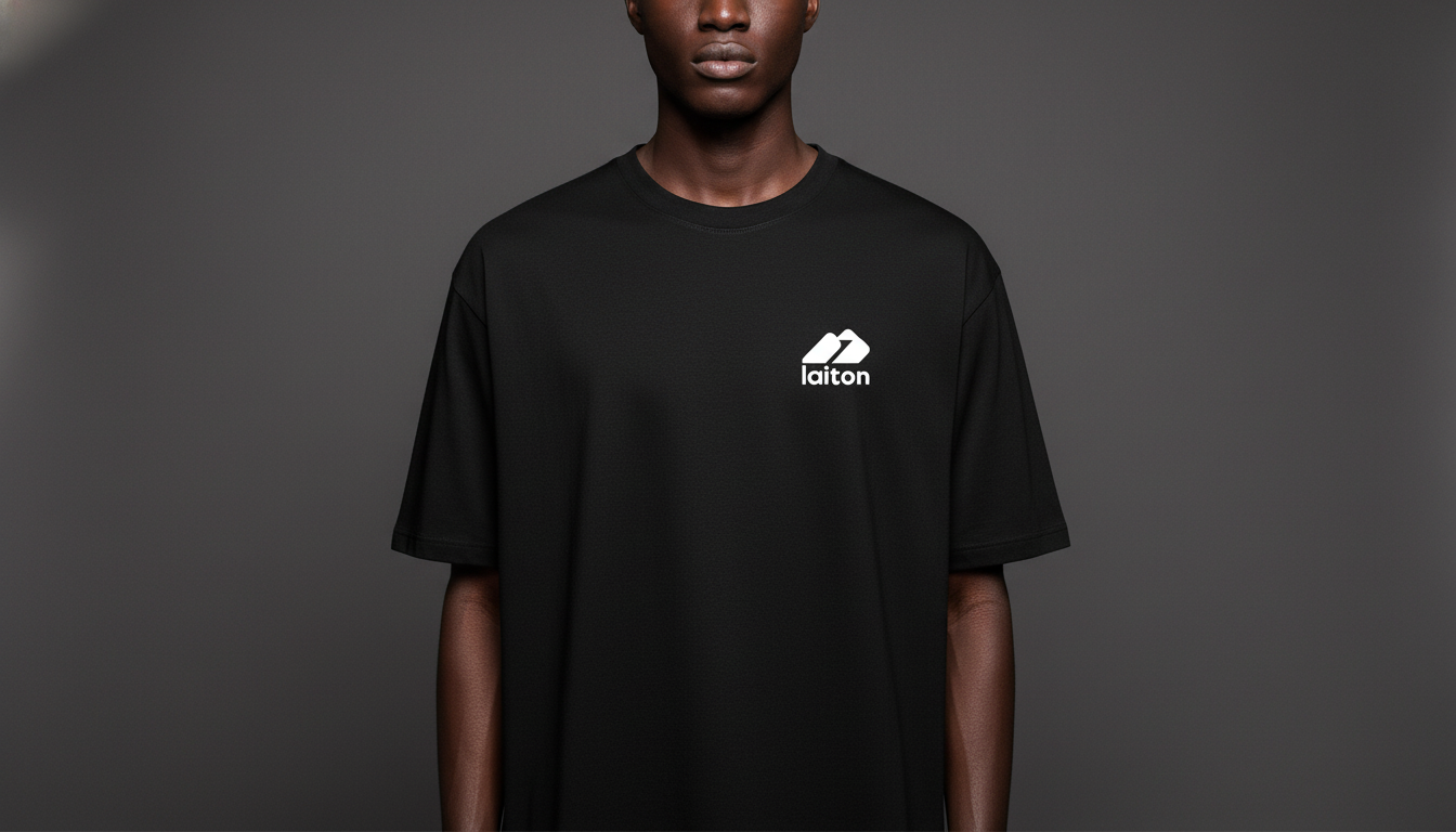 Camiseta Laiton Preta Símbolo & Nome