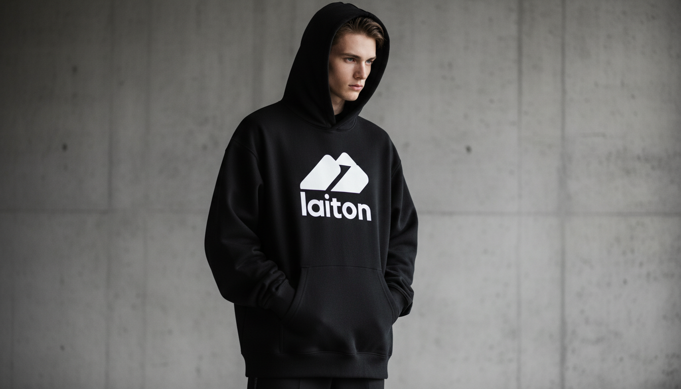 Moletom Laiton VBC Preto Símbolo e Nome